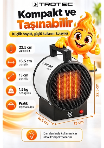 Trotec TDS 10 M Seramik Isıtıcı
