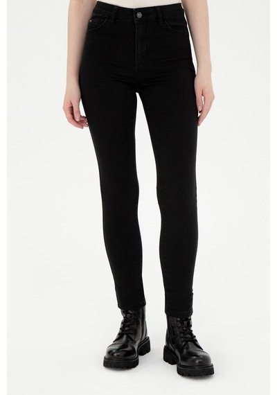 U.S. Polo Assn. Kadın Siyah Toothpick Fit Jean Pantolon 50299347-DN0027