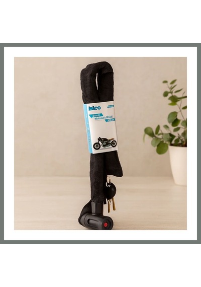 Bezos 150 Cm Zincirli Anahtarlı Motor & Bisiklet Kilidi Bez Kılıflı Mmbz Çok Renkli
