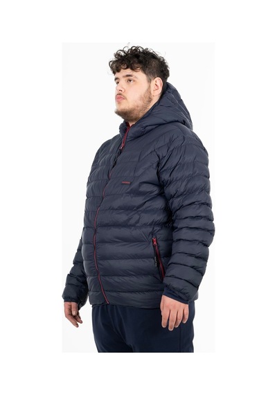 Maraton Sportswear Büyük Beden Erkek Kapşonlu Uzun Kol Basic Darkblue Mont 21874-darkblue Koyu Mavi