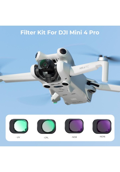 K&f Concept Djı Mini 4 Pro İçin Nd / Uv / Cpl Filtre Seti Cpl + Uv + Nd8 + Nd16