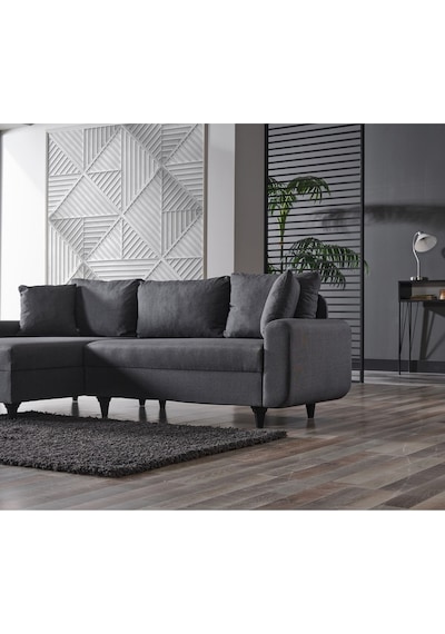 Kagu Corner Flavia Köşe Takımı Koyu Gri