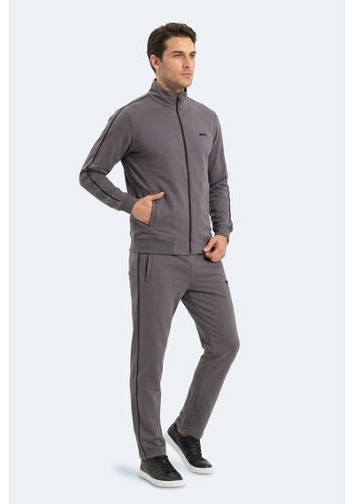 Slazenger Blowback Erkek Slim Fit Koyu Gri Eşofman Takımı