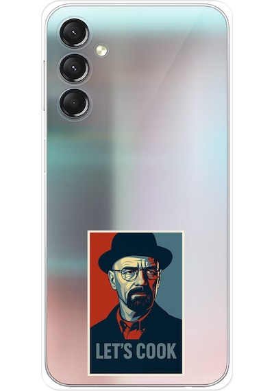 Samsung Galaxy A24 Uyumlu Lets Cook Afiş Baskılı Silikon Kılıf Renkli