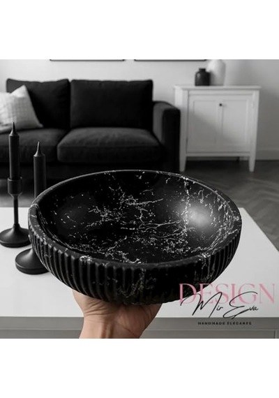 Tr Kase Ve Çizgili Vazo Seti 3 Lü El Yapımı Tepsili Minimalist Dekor Modern Ev Ofis Aksesuarı