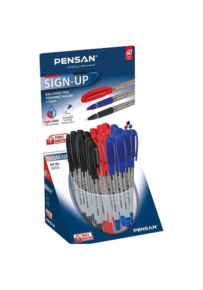Pensan Tükenmez Kalem Sign Up 60 Stand Pe2410s60 Çok Renkli