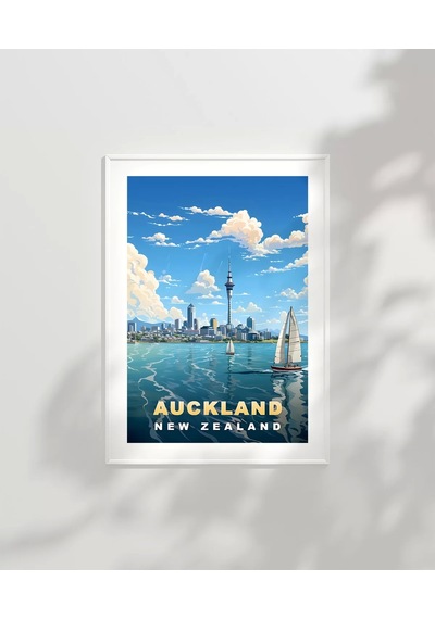 Çerçevesiz Poster Auckland Sanat Baskısı