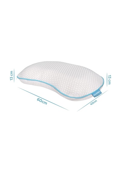 Viscofoam Yarım Ay Boyun Destekli Ortopedik Yastık Visco Yastık 60x40x12.5cm