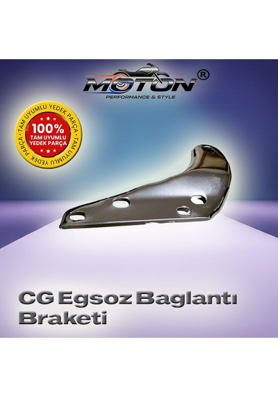 Cg 125 / Agk 125 Serisi Nikel Kaplama Egzoz Arka Bağlantı Braketi Sacı