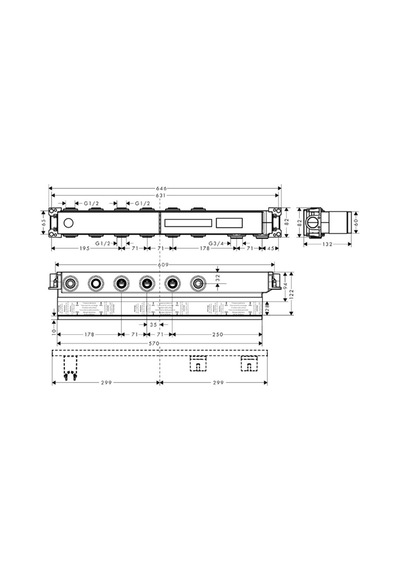 Hansgrohe Rainselect İç Set 4 Çıkış İçin Krom