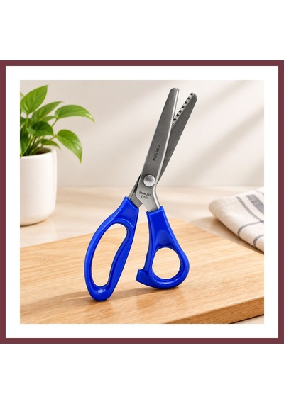 Storeşahin Zigzag Şekilli Terzi Makası Renkli Plastik Sap 9" Shn0720
