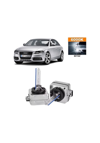 Audi A4 B8 2008-2015 D3s / D3r 6000k Beyaz Hıd Xenon Ampul 2 Adet