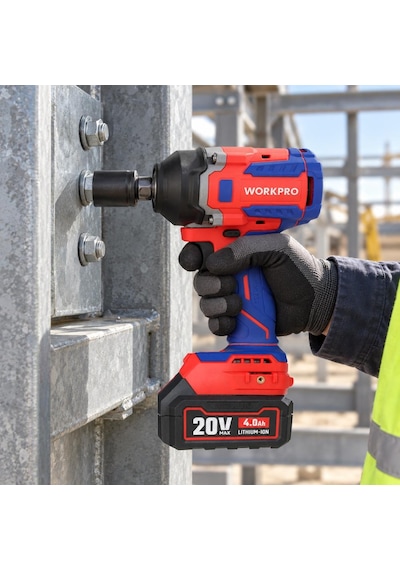 Workpro Wp390207 20volt 1/2 550nm Kömürsüz Profesyonel Şarjlı Somun Sıkma Akü Dahil Değildir