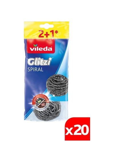 Vileda Çelik Bulaşık Teli 20 x 3'lü