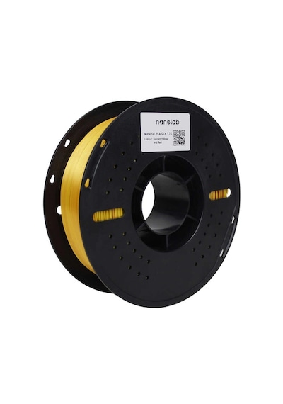 Nanelab Üç Renk Silk Pla Filament - Altın-sarı-kırmızı - 1.75mm - 1kg