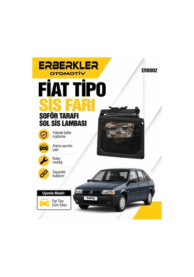 Fiat Tipo Sis Farı Şoför Tarafı Sol Sis Lambası - Erb1185