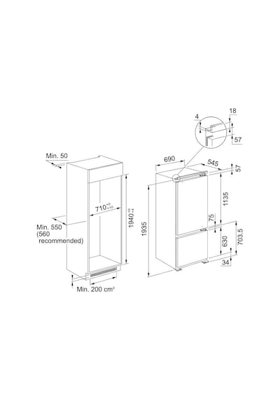 Franke FCB 400 TNF NE E 385 L Ankastre Buzdolabı