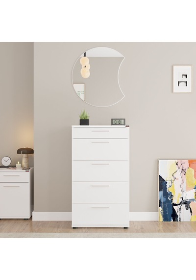 Sephia Yemek Odası Aynası Hilal - Diamond Beyaz 67x2x72 Cm Beyaz