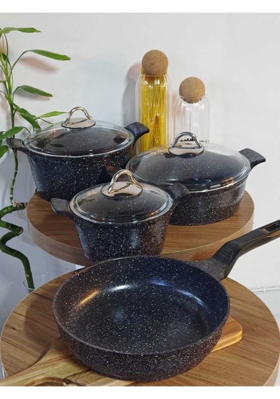 Granit Tencere Seti Siyah