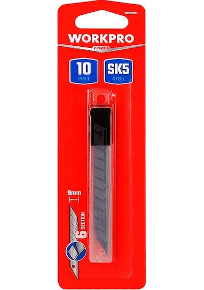 Workpro Wp212018 9mm 30 Açılı 10 Lu Maket Bıçağı Yedeği