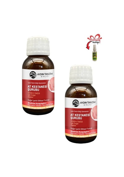 At Kestanesi Şurubu Rahat Ve Hafif His İçin 50 Ml X 2 Ad.+çörek Otu Yağı İle