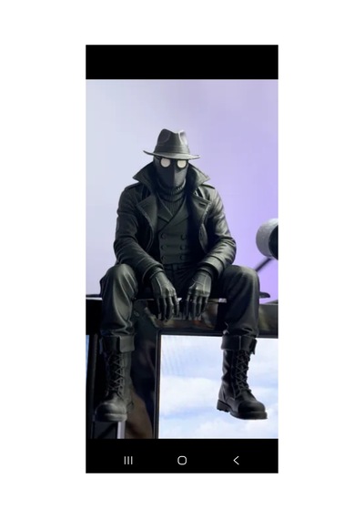 Spider Man Noir Oturan Figür 10 Cm