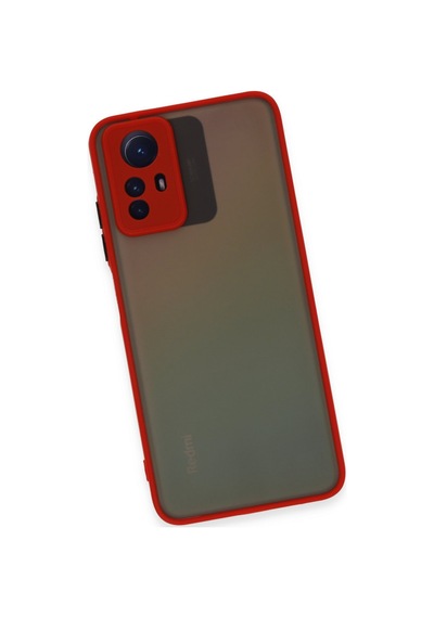 Xiaomi Redmi Note 12s Uyumlu Kılıf Montreal Silikon Kapak - Kırmızı