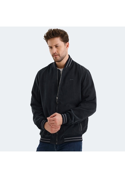 Slazenger BOMBERS Erkek  Koyu Gri Mont & Kaban