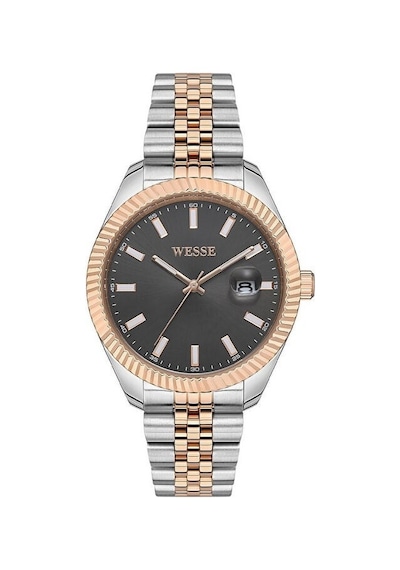 Wesse Wwg403005 Quartz Çelik Rose/gri Siyah Kadran 41 Mm Erkek Kol Saati