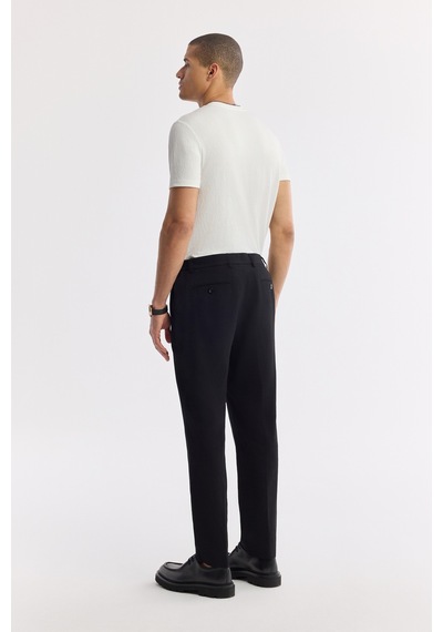 Avva Erkek Siyah Yandan Cepli Beli Lastikli Soft Touch Comfort Slim Fit Pantolon A51y3217