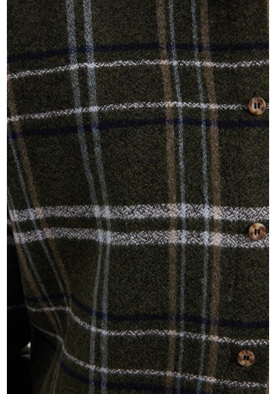 Tudors Erkek Slim Fit Dar Kesim Kareli Kışlık Oduncu Gömlek-42324 Haki Tudors Erkek Slim Fit Dar Kesim Kareli Kışlık Oduncu Gömlek-42324 Haki