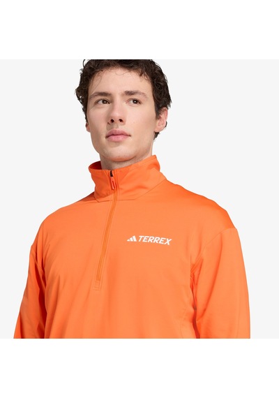 Adidas Terrex Multi Climawarm Half Zip Tech Üst Erkek Turuncu Yürüyüş Polar Jm0144