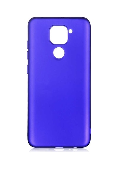 Noktaks - Xiaomi Uyumlu Xiaomi Redmi Note 9 - Kılıf Mat Renkli Esnek Premier Silikon Kapak - Saks Mavi