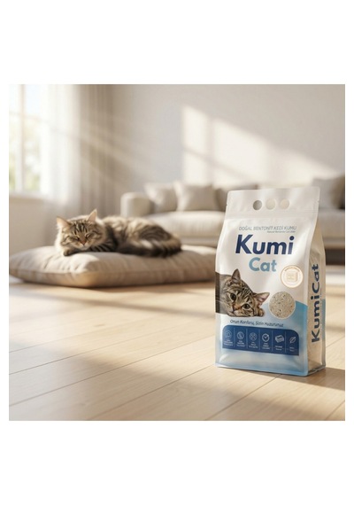 Kumi Cat Eko-premium Marsilya Sabunu Kokulu Topaklanan Tozsuz Bentonit Kedi Kumu 5 Lt