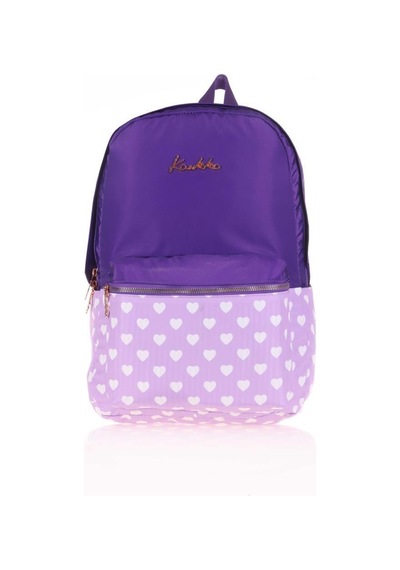 Kaukko Soft Floral Sırt Çantası Purple K1492