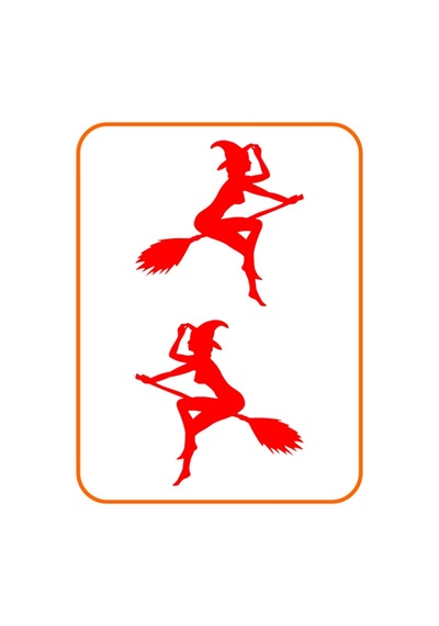 Cadı Tasarım Oto Cam Sticker 2 Adet Sağ-sol Kırmızı 15 15 Cm