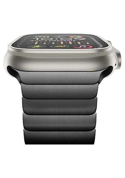 Apple Uyumlu Watch  11-10 46mm 6 7 8 Se Ultra   42 44 45 49mm Titanyum Çelik Paslanmaz Kordon