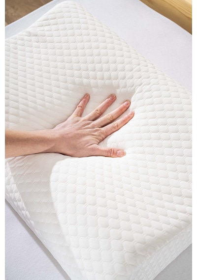 Rivaistanbul Valessa Viscon Ortopedik Yastık Büyük Boy 40x60x12 Cm Beyaz