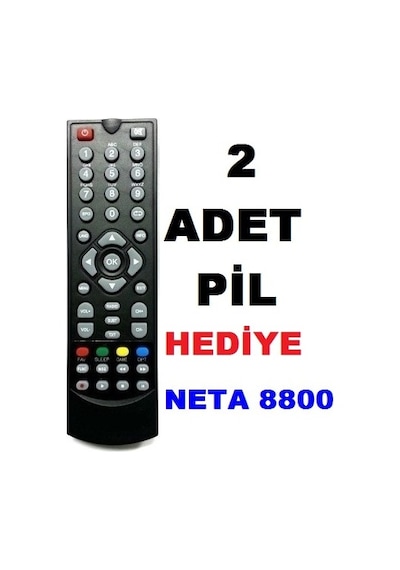 Kablo Tv Neta Teledünya Hd 8800 Uzaktan Kumanda 2 Adet Pil