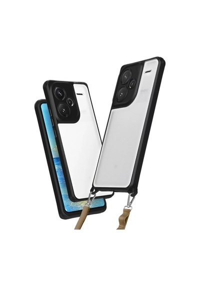 Newface Xiaomi Redmi Note 13 Pro Plus Kılıf Penta Silikon Kılıf - Siyah