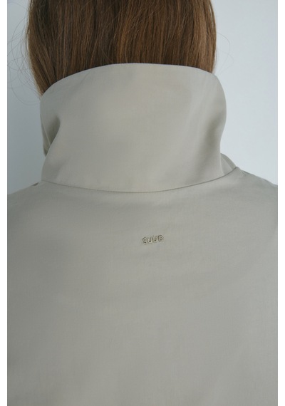Suud Collection Taş Nora Fermuarlı Gabardin Ceket