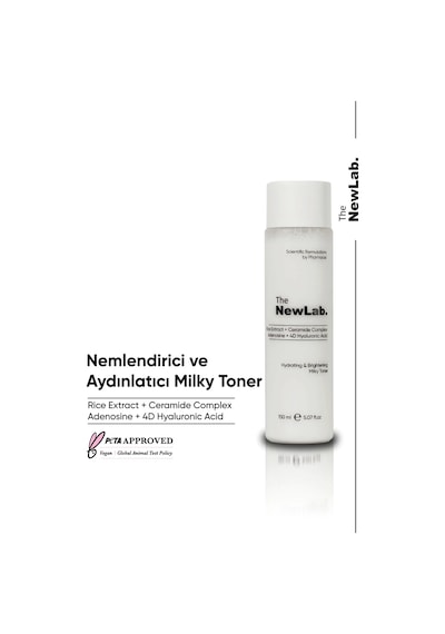 The NewLab Nemlendirici Ve Aydınlatıcı Milky Toner 150ml(rice Extract, Adonesine, Ceramide Complex, 4d H.acid)
