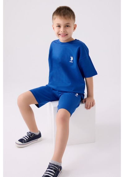 U.s. Polo Assn Erkek Çocuk Mavi Bermuda Takım 5274-43971 Mavi