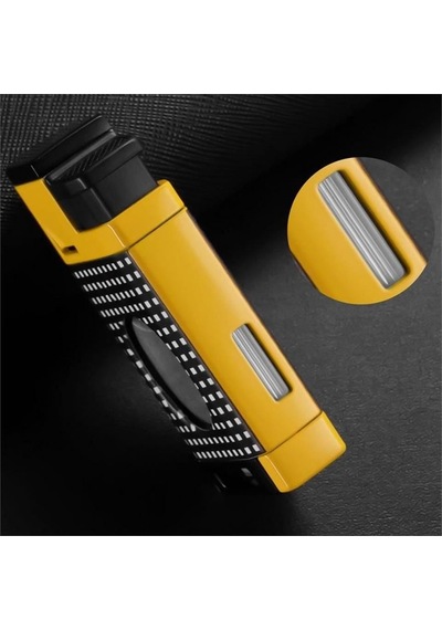 Cm0650 3 Jet Torch Kesicili Puro Çakmağı Sarı Krom