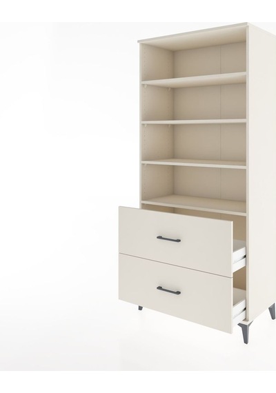 Hyperion Dolap 4 Raflı 2 Çekmeceli 88x44x195 Aytaşı-aytaşı Aytaşı