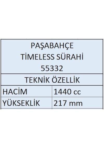 Paşabahçe 55332 Timeless Sürahi - 1440 Cc