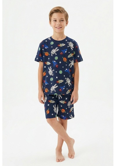 Isobel Kids İsob Astronot Desenli %100 Pamuk Erkek Çocuk Şortlu Pijama Takımı 3-13 Yaş 9110133-9130120 Renkli Isobel Kids İsob Astronot Desenli %100 Pamuk Erkek Çocuk Şortlu Pijama Takımı 3-13 Yaş 9110133-9130120 Renkli