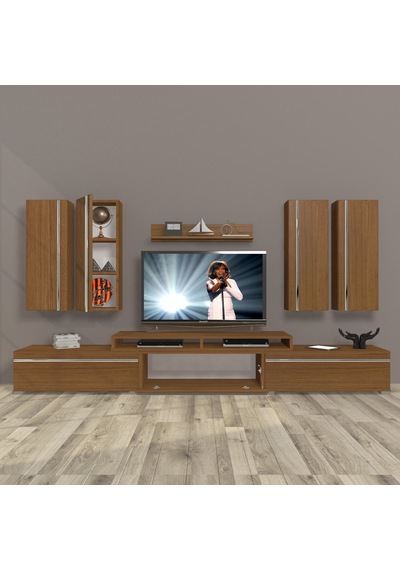 Decoraktiv Ekoflex 8d Mdf Tv Ünitesi Tv Sehpası Ceviz