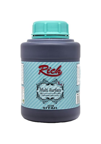 Rich Multi Surface Akrilik Boya Siyah 1750Gr