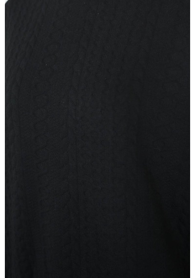Fashion Friends Oversize Bisiklet Yaka Siyah Kadın Sweatshirt 25k0141k1 SiYAH